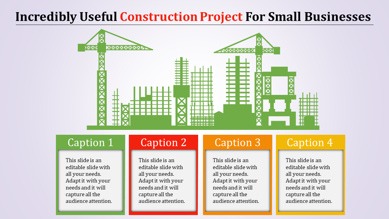 Manufacturing Construction Project Presentation Template